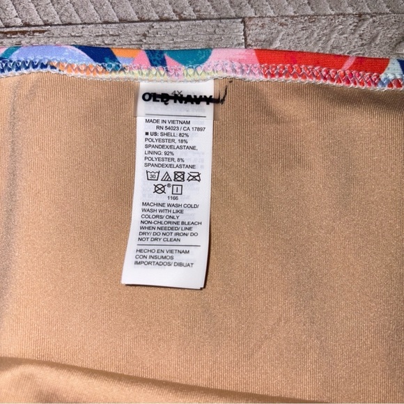 Floral Bikini Bottom Blue Red Yellow Pink Old Navy Woman's Size 4X - Picture 4 of 15